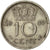 Coin, Netherlands, Juliana, 10 Cents, 1955, EF(40-45), Nickel, KM:182