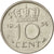 Munten, Nederland, Juliana, 10 Cents, 1954, ZF, Nickel, KM:182