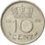 Munten, Nederland, Juliana, 10 Cents, 1956, ZF, Nickel, KM:182