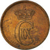 Moneta, Dania, Christian IX, 5 Öre, 1874, Copenhagen, EF(40-45), Bronze