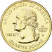 Moneta, Stati Uniti, Quarter, 1999, U.S. Mint, SPL, Gold plated