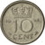 Netherlands, Wilhelmina I, 10 Cents, 1948, AU(50-53), Nickel, KM:177