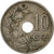 Belgio, 10 Centimes, 1927, MB+, Rame-nichel, KM:86