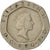 Moneta, Wielka Brytania, Elizabeth II, 20 Pence, 1989, EF(40-45), Miedź-Nikiel