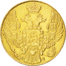 RUSSIA, 5 Roubles, 1834, Saint-Petersburg, KM #175.1, AU(50-53), Gold, 6.48