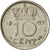 Coin, Netherlands, Juliana, 10 Cents, 1965, EF(40-45), Nickel, KM:182