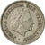 Coin, Netherlands, Juliana, 10 Cents, 1960, EF(40-45), Nickel, KM:182