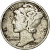 Moneda, Estados Unidos, Mercury Dime, Dime, 1942, U.S. Mint, Philadelphia, BC+