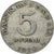 Moneta, Indonesia, 5 Rupiah, 1970, BB, Alluminio, KM:22
