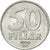 Coin, Hungary, 50 Fillér, 1990, Budapest, EF(40-45), Aluminum, KM:677
