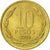 Moneta, Cile, 10 Pesos, 2005, Santiago, BB, Alluminio-bronzo, KM:228.2