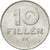 Moneda, Hungría, 10 Filler, 1989, Budapest, MBC, Aluminio, KM:572