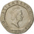 Münze, Großbritannien, Elizabeth II, 20 Pence, 1989, SS+, Copper-nickel