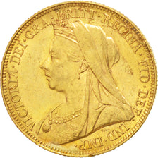 GREAT BRITAIN, Sovereign, 1900, KM #785, AU(55-58), Gold, 7.98