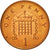 Moneda, Gran Bretaña, Elizabeth II, Penny, 1998, MBC, Cobre chapado en acero