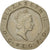 Moneta, Gran Bretagna, Elizabeth II, 20 Pence, 1987, BB+, Rame-nichel, KM:939
