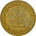 Monnaie, République fédérale allemande, 10 Pfennig, 1995, Munich, TTB, Brass