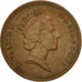 Coin, Great Britain, Elizabeth II, Penny, 1988, EF(40-45), Bronze, KM:935