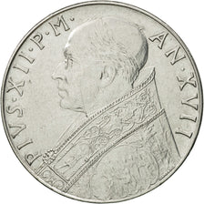 Coin, VATICAN CITY, Pius XII, 100 Lire, 1955, Roma, AU(55-58), Stainless Steel