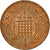 Moneda, Gran Bretaña, Elizabeth II, Penny, 2004, MBC, Cobre chapado en acero