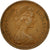 Moneda, Gran Bretaña, Elizabeth II, New Penny, 1977, MBC, Bronce, KM:915