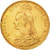 GREAT BRITAIN, Sovereign, 1889, KM #767, AU(55-58), Gold, 7.98