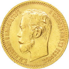 Russie, Nicolas II, 5 Roubles 1902 AP, KM Y62