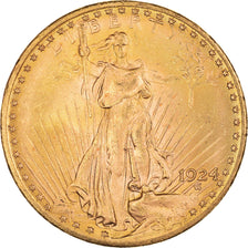 Monnaie, États-Unis, Saint-Gaudens, $20, Double Eagle, 1924, U.S. Mint