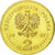 Moneda, Polonia, 2 Zlote, 2007, Warsaw, SC+, Latón, KM:611