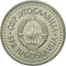 Moneda, Yugoslavia, 10 Dinara, 1986, MBC+, Cobre - níquel, KM:89