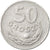 Coin, Poland, 50 Groszy, 1975, Warsaw, EF(40-45), Aluminum, KM:48.1