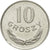 Coin, Poland, 10 Groszy, 1977, Warsaw, EF(40-45), Aluminum, KM:AA47