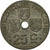 Moneta, Belgia, 25 Centimes, 1942, EF(40-45), Cynk, KM:131