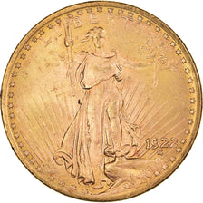 Munten, Verenigde Staten, Saint-Gaudens, $20, Double Eagle, 1922, U.S. Mint