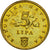 Moneta, Croazia, 5 Lipa, 2003, BB, Acciaio placcato ottone, KM:5