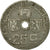 Moneda, Bélgica, 25 Centimes, 1944, BC+, Cinc, KM:132