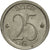 Moneta, Belgia, 25 Centimes, 1970, Brussels, EF(40-45), Miedź-Nikiel, KM:154.1