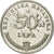 Moneda, Croacia, 50 Lipa, 2001, MBC, Níquel chapado en acero, KM:8