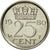 Coin, Netherlands, Juliana, 25 Cents, 1980, EF(40-45), Nickel, KM:183