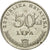 Moneda, Croacia, 50 Lipa, 1993, MBC, Níquel chapado en acero, KM:8