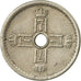 Coin, Norway, Haakon VII, 25 Öre, 1949, EF(40-45), Copper-nickel, KM:384