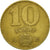 Moneta, Węgry, 10 Forint, 1985, EF(40-45), Aluminium-Brąz, KM:636