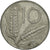 Munten, Italië, 10 Lire, 1973, Rome, ZF, Aluminium, KM:93
