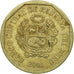 Moneta, Peru, 50 Centimos, 2001, Lima, EF(40-45), Miedź-Nikiel-Cynk, KM:307.4
