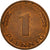 Coin, GERMANY - FEDERAL REPUBLIC, Pfennig, 1990, Munich, EF(40-45), Copper