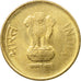 Monnaie, INDIA-REPUBLIC, 5 Rupees, 2015, TTB, Nickel-brass