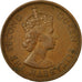 Moneta, Cypr, 5 Mils, 1955, EF(40-45), Bronze, KM:34