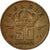 Coin, Belgium, Baudouin I, 50 Centimes, 1962, EF(40-45), Bronze, KM:149.1
