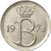 Moneta, Belgia, 25 Centimes, 1973, Brussels, AU(55-58), Miedź-Nikiel, KM:154.1