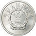 Moneta, CINA, REPUBBLICA POPOLARE, 5 Fen, 1987, SPL-, Alluminio, KM:3